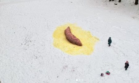 Artist Ivan Volkov Apologized To Petersburgers For An Art Object In The Form Of Giant Feces