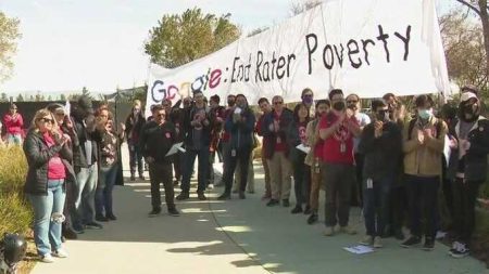 Google Employees Rallied Against Massive Layoffs And Low Wages