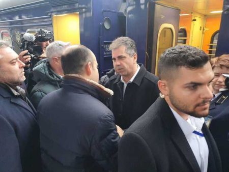 Israeli Foreign Minister Eli Cohen Arrives In Kyiv